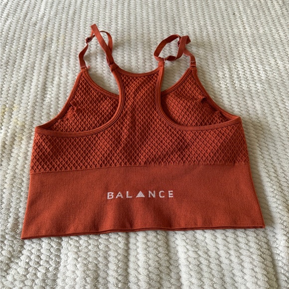 Balance Collection Rust Textured Sports Bra - Picture 2 of 2